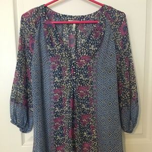 Joie, bohemian, flower pattern, blouse